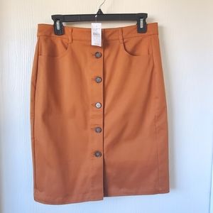 Ann Taylor Loft NWT burnt orange pencil skirt